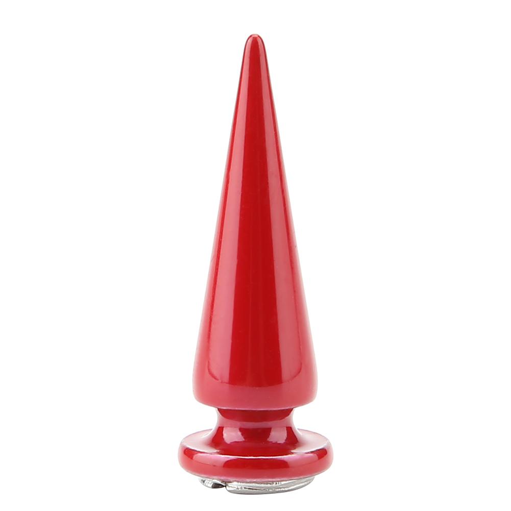 10 Pcs Metal Spike Rivets and Studs Screw Back for DIY Leather Craft (Red)