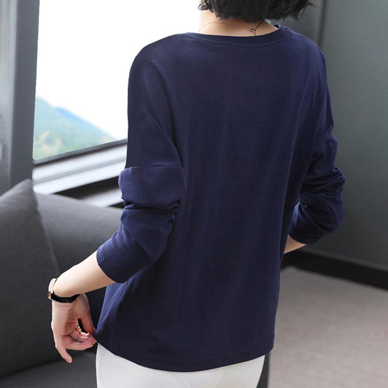 Tops for Women Winter Oversized Loose Stretch Long Sleeve Shirt Blouse Pullover Tops