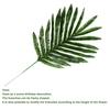 12Pcs Artificial Leaves Plastic Faux Cycad Leaves Dining Table Decor Fake Cycad