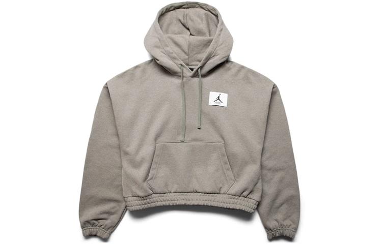 Jordan Sweatshirts Women s Gray Hooded Moderate Regular DD6998-320 XXL