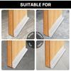 Door Bottom Seal Strip Soundproof Weather Stripping Self Adhesive Windproof Gap Filler Anti Roach Stopper Room Door Accessory