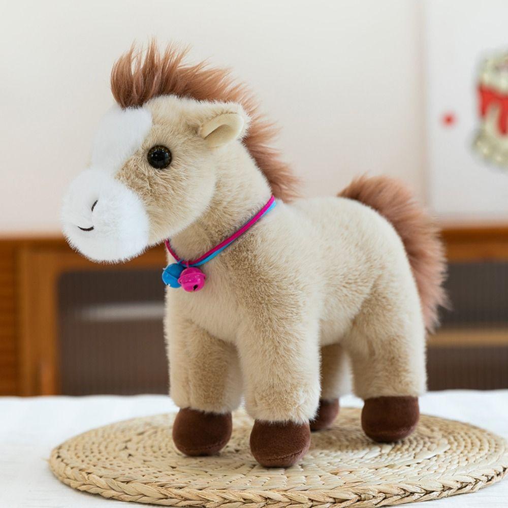 Creative Stuffed Animal Doll Mascot Dolls Zodiac Pony Figurine Horse Plush Doll  Home Decoration