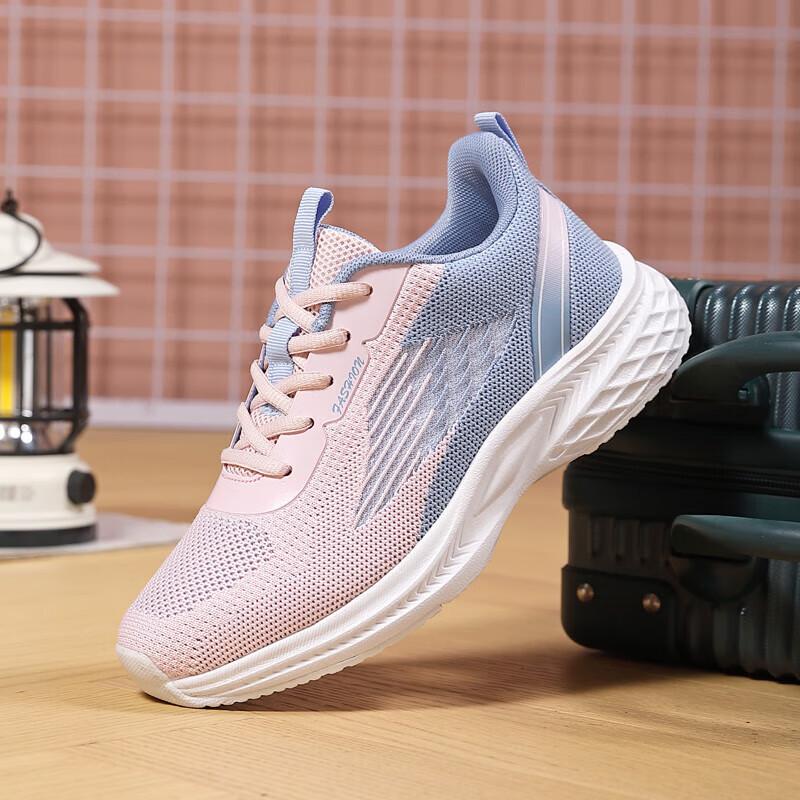 Outdoor casual sports shoes 2025 summer new comfortable soft-soled jogging shoes women's breathable and lightweight running shoes women's shoes