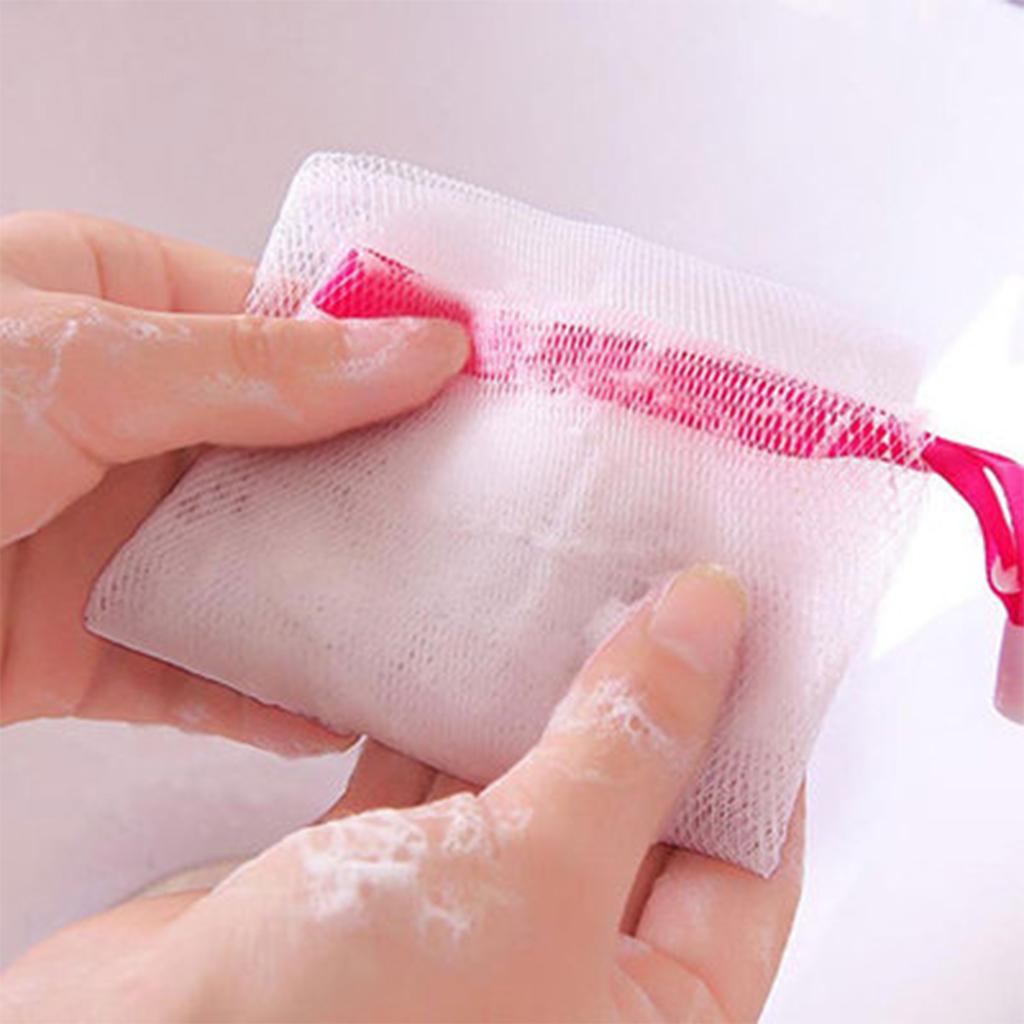 Portable Hangable Travel Foaming Mesh Net Cleansing Foam Mesh Face 2Pcs/Set