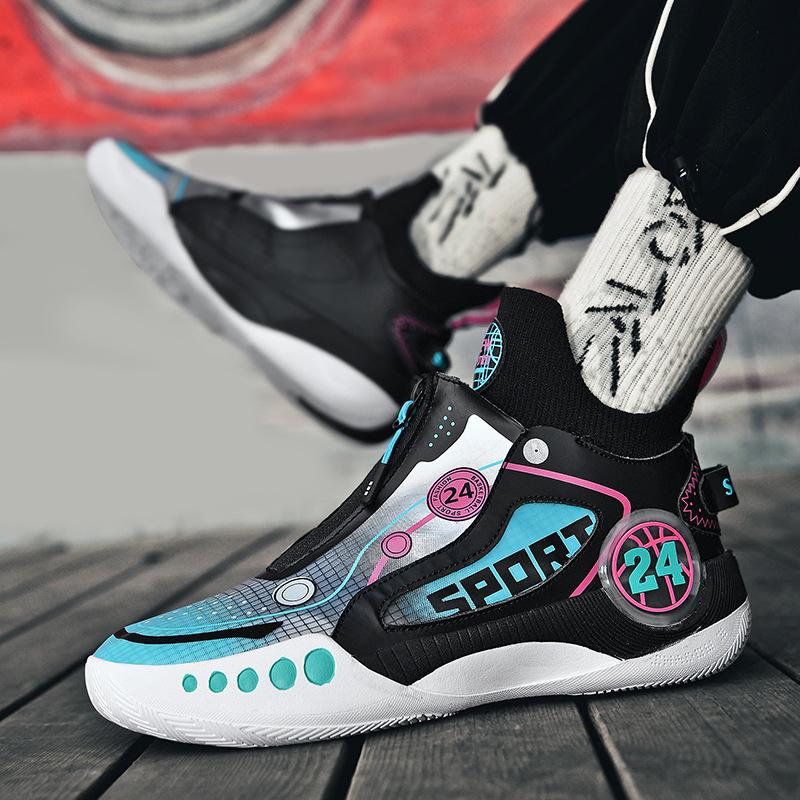 

Новая мужская спортивная обувь, модная сетчатая дышащая спортивная повседневная баскетбольная обувь 45 чёрный