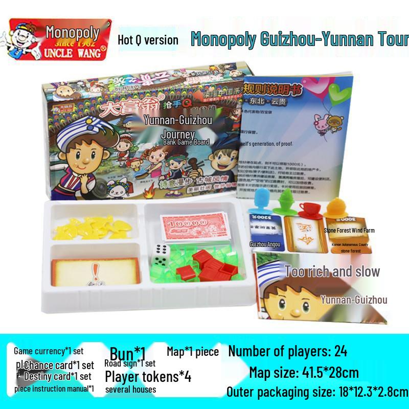 Monopoly Q Version: China & World Tour Edition Board Game