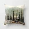 45X45Cm Beautiful Scenery Pillow Case For Sofa Soft Throw Cushion Cover Decor Vintage Landscape Painting Pillowcase