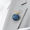 Broche Artístico de Caracol Esmaltado com Técnica de Óleo Gotejante em Base de Liga para Declarações de Moda Personalizadas