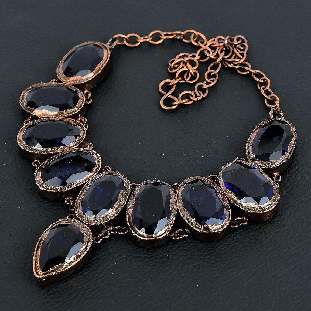 Amethyst Necklace, Copper Electroformed Gemstone Jewelry, Handmade Necklace Amazing Jewelry, Gift For Her