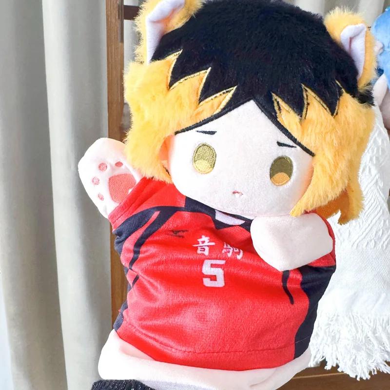 Cartoon Hinata Shoyo Kozume Kenma Hand Puppet Haikyuu Doll Clothes Can Be Taken Off Kuroo Tetsurou Kei Tsukishima Kawaii Puppet