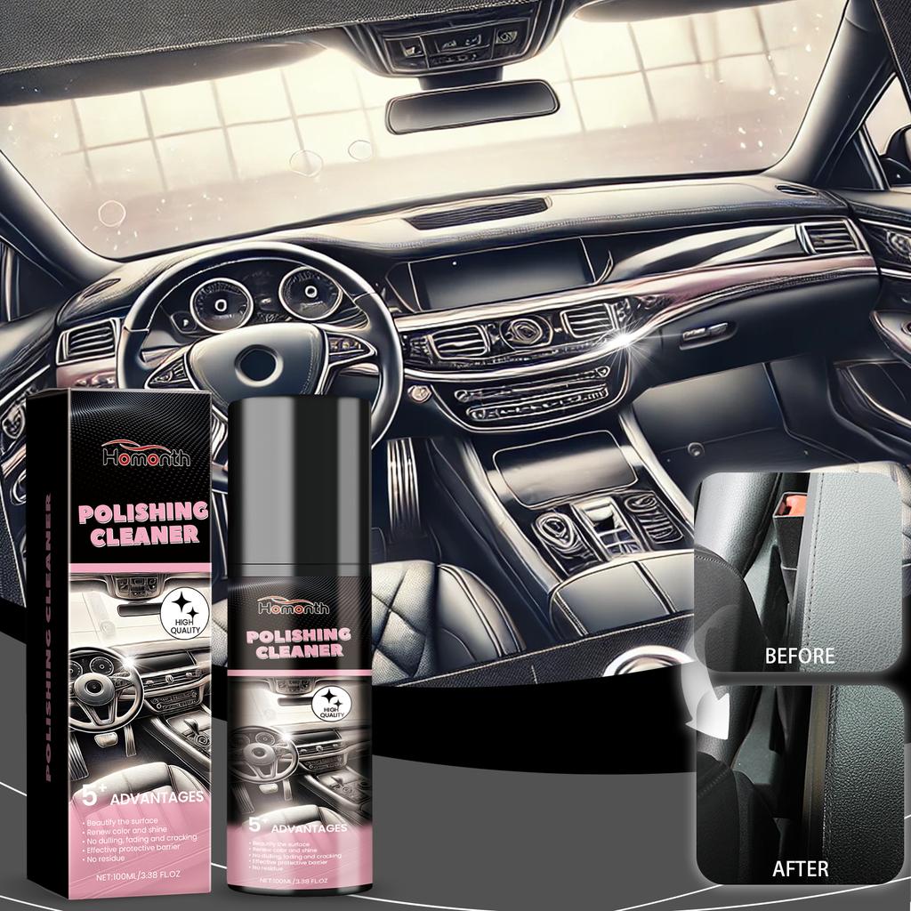 Premium Interior Cleaning Agent For Vehicles Protective Fade-Resistant Repair And Polishing Agent Premium Car Care Cleaning Spra