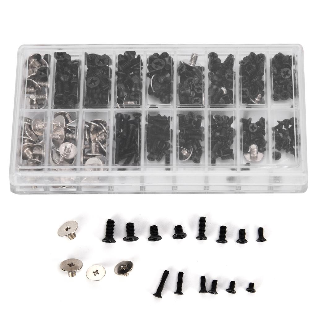 360st Datorskruvsats Legerat stål Micro Cross Screw Sortiment Set M2 M2.5 M3 Fästelement