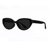 Y2K Stylish Cat Eye Sunglasses Ladies Slim Facial Look Premium Texture UV Protection White Square Frame Polarized Lens Shade