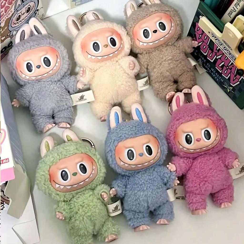 2025 Yeni Yüksek Kaliteli Sevimli Labubu The Monsters Kutu Oyuncaklar Kardiyak Makaron Kawai Tahmin Çantası Figür Model Çanta Hediye