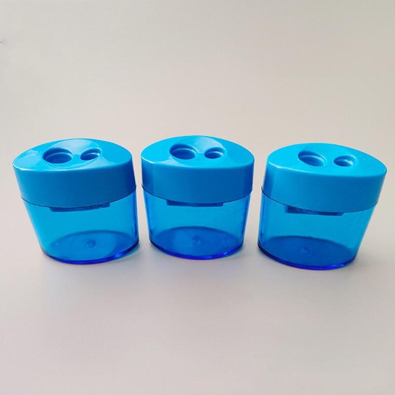 12Pcs Handheld Pencil Sharpeners Double Hole Sharpeners Portable Pencil Sharpening Tool for Student Children Artist