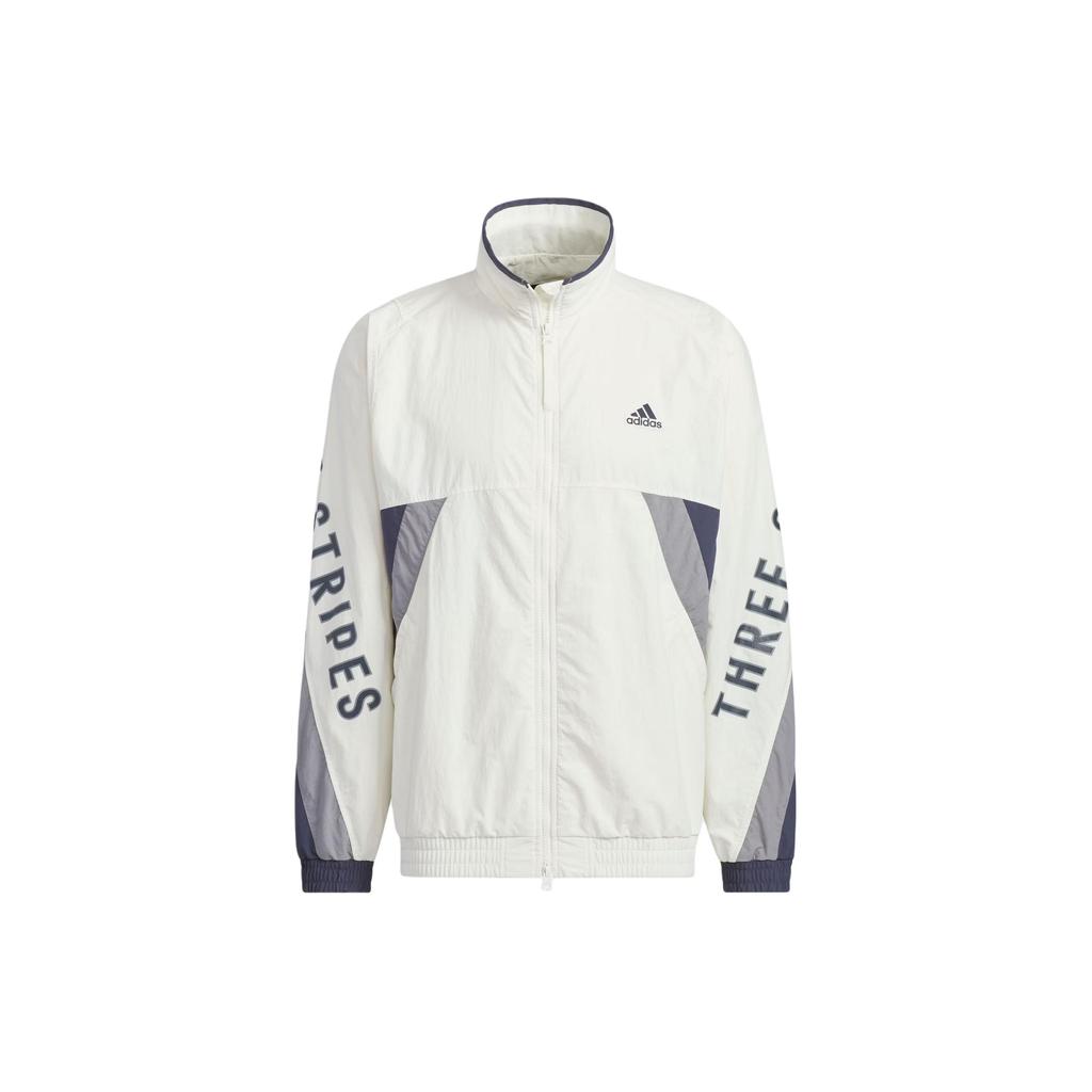 Adidas Nadměrný střih Tištěná Colorblocková Sportovně-ležérní bunda Unisex Svrchní oděv Han-Jade-White IT4361
