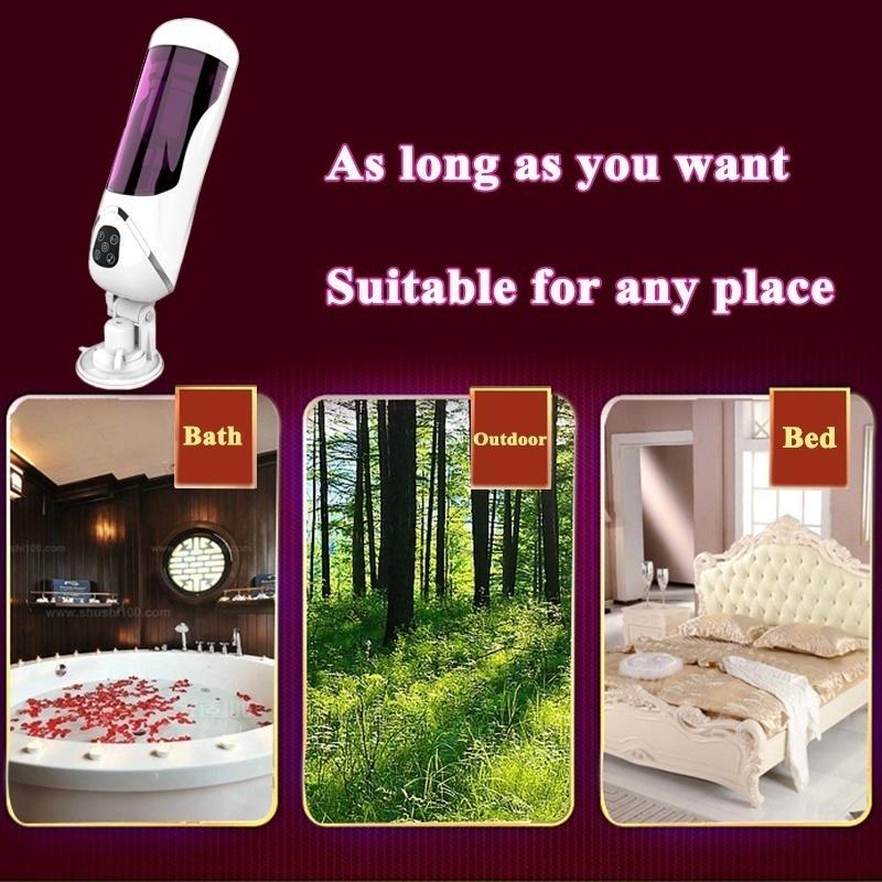 Automatic Intelligent Rotating Telescopic Pronunciation Airplane Cup Heating Sex Toys Masturbation Sex Toys Adult Products