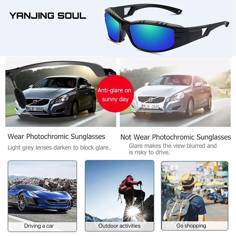 Ochelari de soare polarizați Ochelari de soare pentru bărbați Sport în aer liber Ciclism Bicicletă Ochelari polarizați rezistenti la praf
