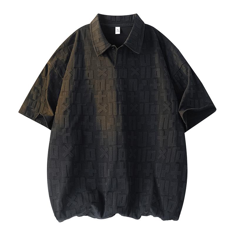 Short-sleeved Polo Shirt For Men, Summer Lapel Top, Loose Half-sleeved T-shirt