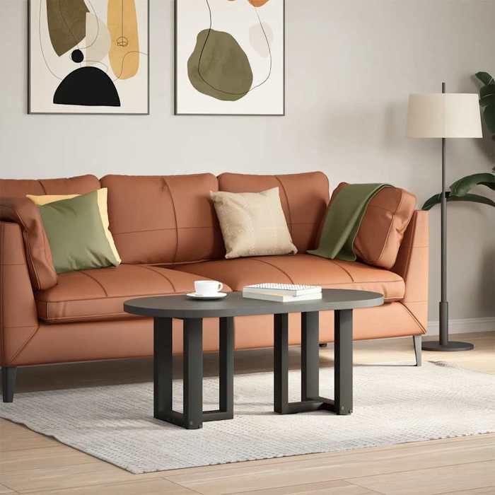 VidaXL Pieds de table basse en T, 2 pièces, noir, 28 x 25 x (42-43) cm, acier 4013020