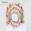 Pink Lolita Ballet Hair Accessories Original Handmade Top Hat Hairpin Necklace Hand Sleeves