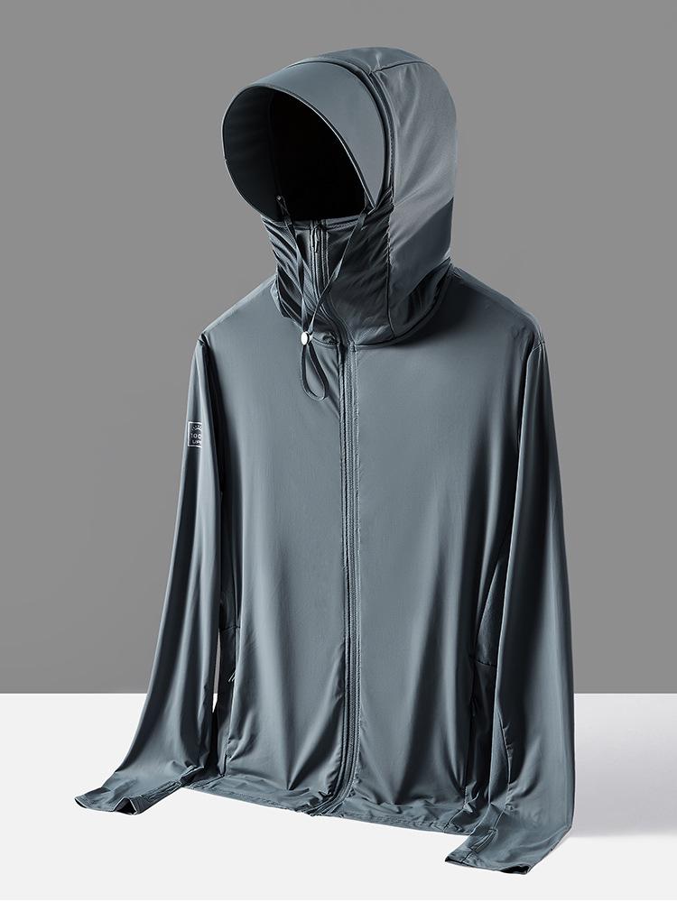 Hooded Ice Silk UV Protection Jacket for Men & Women - Summer Breathable, Lightweight, and Sun Protection Clothing for Outdoor Activities