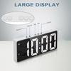 Digital Display Voice Control LED Alarm Clock Mute Wake-up Artifact Digital Clock Dual Alarms Student Clock Travel