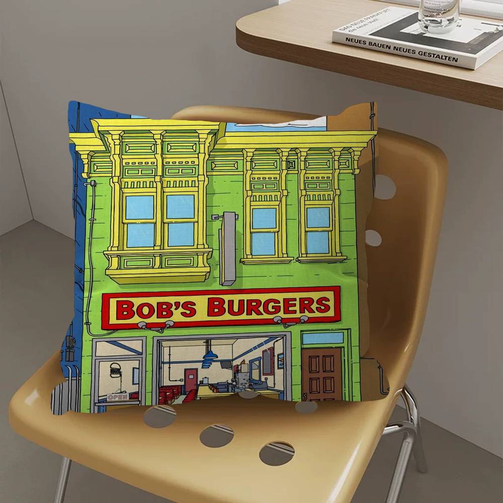 Cartoon B-Bobs B-Burgers Pillow Gifts Home Office Furnishings Bedroom Sofa Car Cushion Cover case 45x45cm