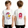 Summer Anime Pokémon Cosplay TShirt Cotton Short Sleeve Tops Casual Loose Retro TShirt Men Women Kids Family Matching Outfits