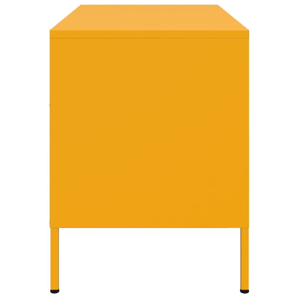 Vidaxl Szafka Pod Telewizor, Musztardowa, 68X39X50,5 Cm, Stalowa