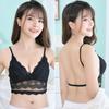 Low Back Bralette Ladies U Backless Invisible Lace Bra Polka Dot Mesh Ultra Thin Underwear Women Lingerie Tank Top Bras