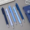 5 Pcs minimalist style gel pen ballpoint pens, 0.5mm black signature pens, office and learning supplies (black ink)