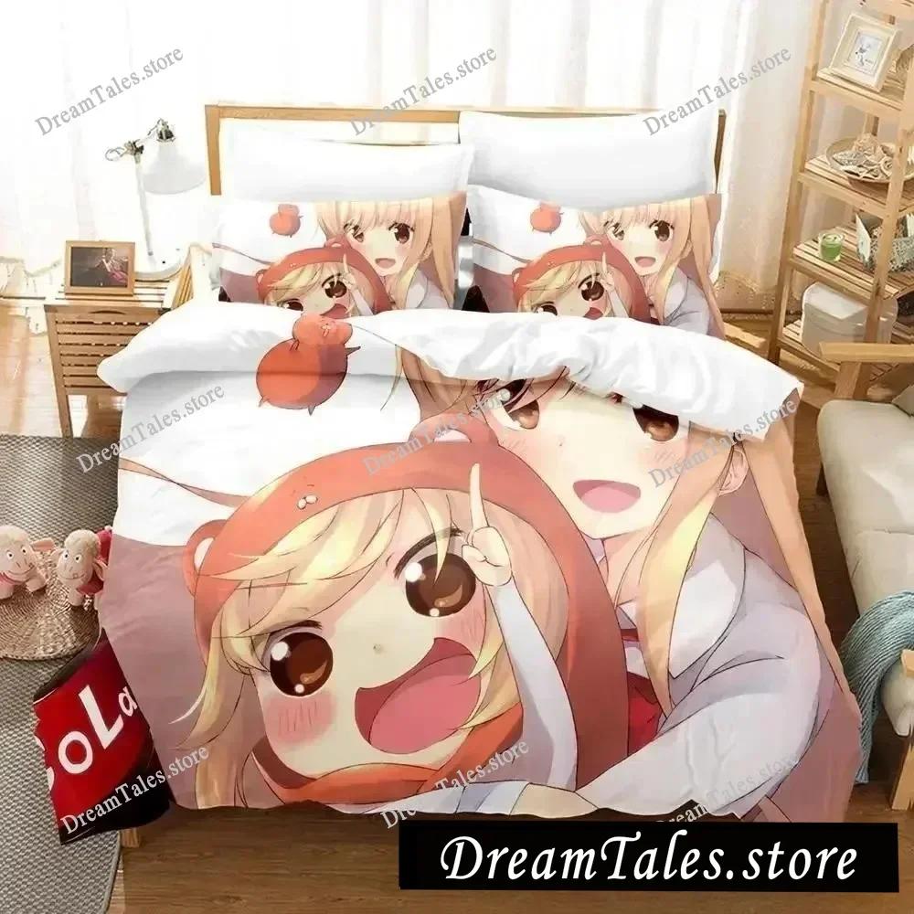 3D Printed Anime Himouto! Umaru-chan Bedding Set Duvet Cover Bedroom Comforter Single Twin King _Size Quilt Cover Home Textiles9