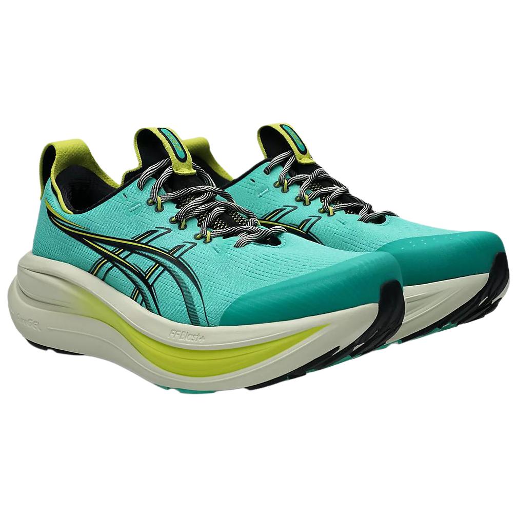 Asics Gel-Nimbus 28 Tr Comfortable Trail Running Shoes Men sneaker Aurora-Green Black 1011C216-300