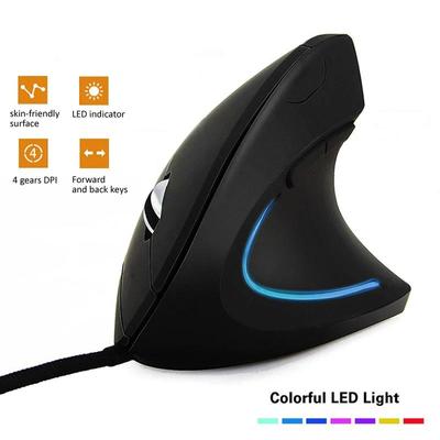 Verdrahtete Rechte Hand Vertikale RGB Maus Ergonomische Gaming Maus 800 1200 1600 3200DPI USB Optische Handgelenk Gesunde Mause für PC Computer