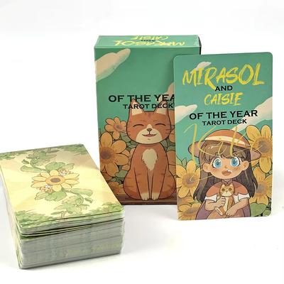 Of The Year Tarot Deck Cute Cartoon Character Tarot Cards Friend Party Games, Personal Hobbies Collecting & Creative Small Gifts