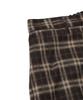 ESFAI Draped Plaid Wide Pants (Brown)