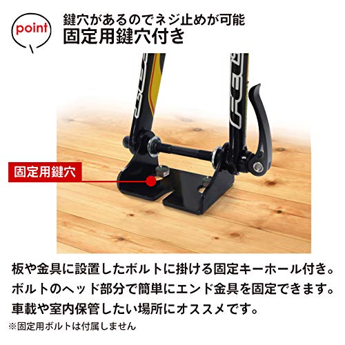 GORIX Bicycle Fork Mount Car Storage/Indoor Storage Stand [Road Bike/Mountain Bike Compatible] SJ-8016 Matte Black