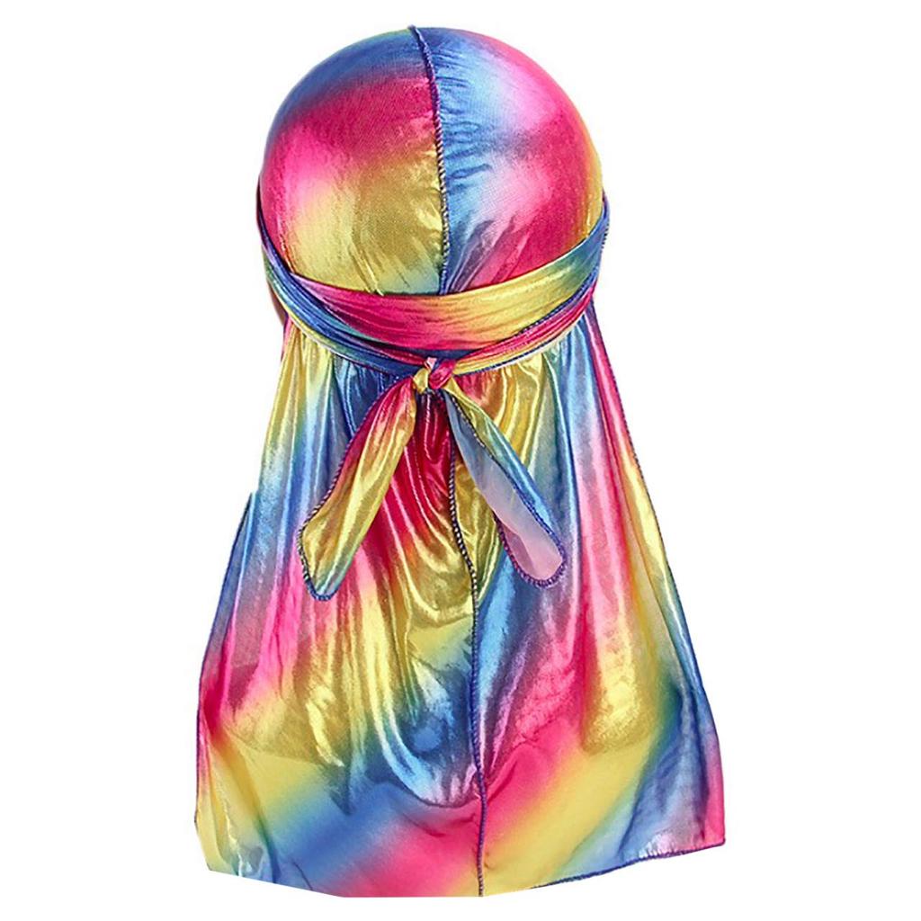 WHITE FANG Turban Cap Bandana Hat Headband Party Event Dance Cosplay CA430 (04 Multi)