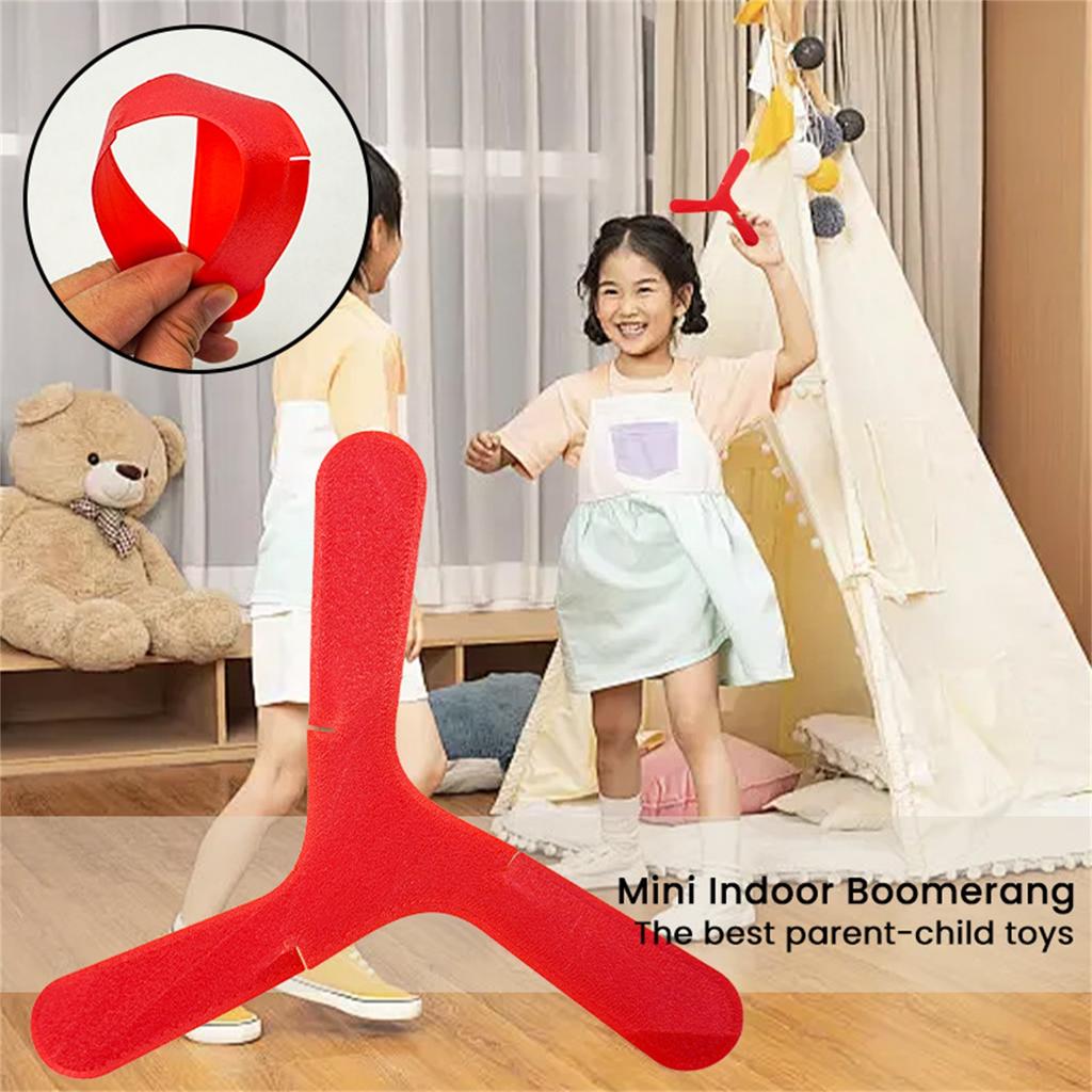 Indoor Boomerang Children's Hand Throwing Three-leaf Boomerang Outdoor Parent-child Interactive Toy