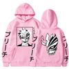 Bleach Kurosaki Ichigo Anime Harajuku Felpe con cappuccio Cartoon gotico Manga Mask Boy Graphic Uomo Donna Inverno Felpe a maniche lunghe