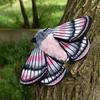 ZHONGXIN MADE Cute Moth Plush Toy, 11-inch Gray Moth Stuffed Animal, Handmade Large Moth Insect Plush Model Toy, Unique Kids Plush Toy Gift Collection