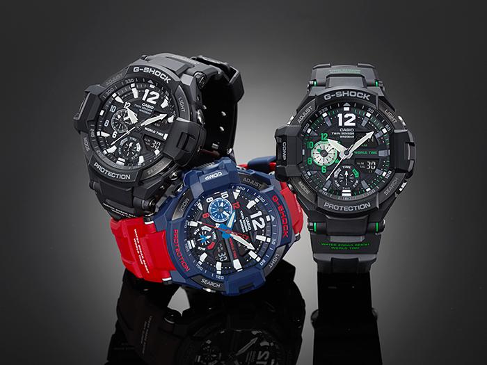 Casio Ceas Analog cu Cuarț Rezistent la Șocuri și Apă 200M din Oțel Inoxidabil pentru Bărbați GA-1100-1A3