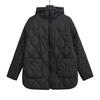Autumn Winter Product Women's New Fashion and Casual Versatile Stand Up Collar Hooded Jacket Cotton Coat
