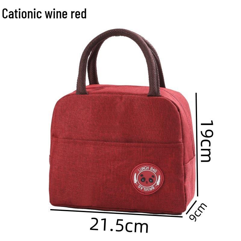 Insulated Lunch Tote: Waterproof & Oilproof Bento Carrier with Thick Aluminum Foil for Students & Office Workers