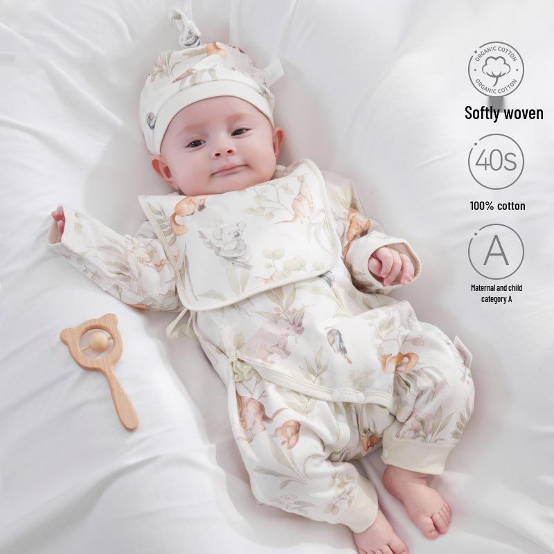 Butterfly Baby Romper - Spring/Autumn, Pure Cotton, Unisex, Boneless Design 59 cm