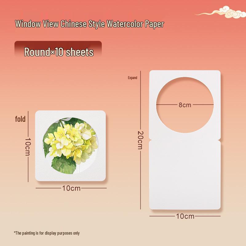 300g Watercolor Postcard Paper - Thick, Medium Rough Texture, Wood Pulp, Square, Blank Cardstock for Painting and Drawing