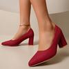 Dámské boty Mělké Dámské vysoké podpatky Módní Nadměrná velikost Jednobarevné Kancelář a Kariéra Sexy Boty na podpatku se špičatou špičkou Dámské