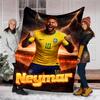 1pc Neymar1 Theme Blanket - Digital Print, Polyester, Cozy for All Seasons, Perfect for Outdoor, and Travel