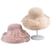 New Organza Knitted Bucket Hat Ladies Mother Summer Vacation Sun Protection Beach Hat Outdoor Shade Basin Hat